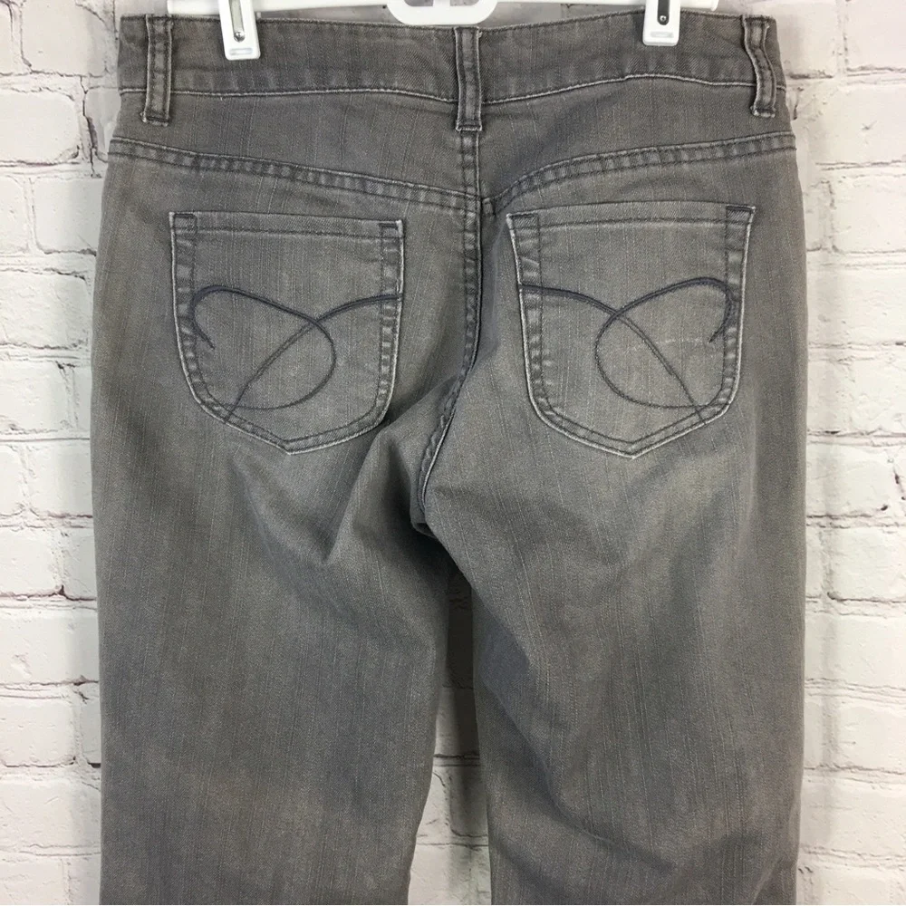 Chico’s Platinum Denim Gray Bootcut Jeans Ultimate Fit Size 00 / US 2 - Picture 8 of 13